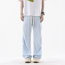KP900P32港风休闲裤宽松运动裤拖地裤束脚裤直筒裤男，男装休闲裤，星座1204