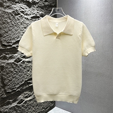 春夏装薄款针织短袖t恤男生翻领短袖透气半袖上衣潮T0902-P48，男装T恤，星座308B-2
