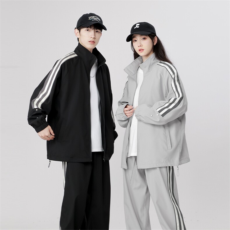 春秋季复合针织底运动休闲长袖套装TZ4802-P58，男装休闲套装，星座1204