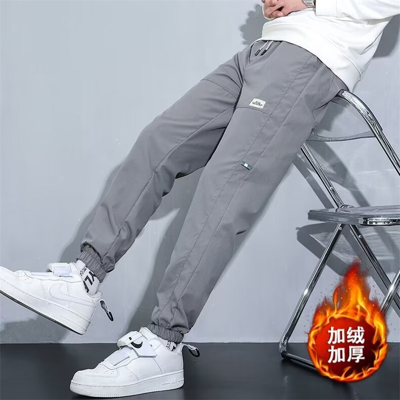218-1-P40-K8043新款时尚休闲潮男百搭加绒休闲裤,男装休闲裤,四季星座218-1