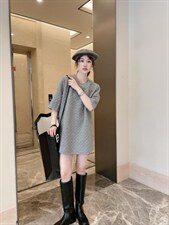 百搭休闲中长款T恤，女装T恤，麦缇诺