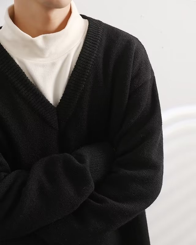 男士冬季V领毛衣韩版潮流慵懒风针织衫M2309P48,男装针织衫/毛衣,星座1116-2