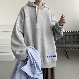 连帽卫衣男大码运动服帽衫外套WY2202-P35 加绒款-P40图片