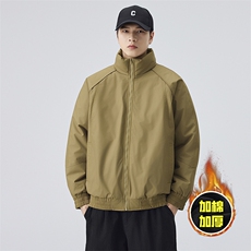 现货美式高街休闲棉衣夹克三防立领纯色户外工装加厚棉服外套，男装夹克，电商A486