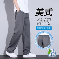 休闲裤2025美式宽松纯色男款潮流百搭简约时尚运动裤K2512-P52，女装休闲裤，星座610（原A335）