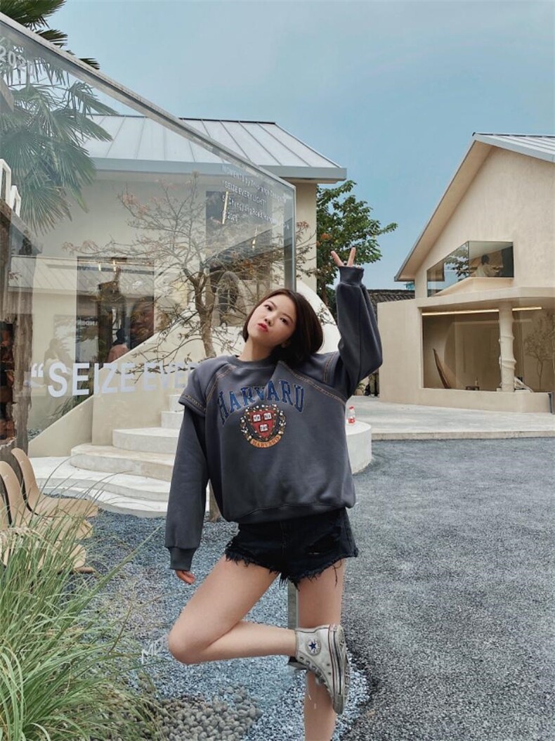 2021/加绒卫衣/NEW，女装卫衣/绒衫，潘朵拉