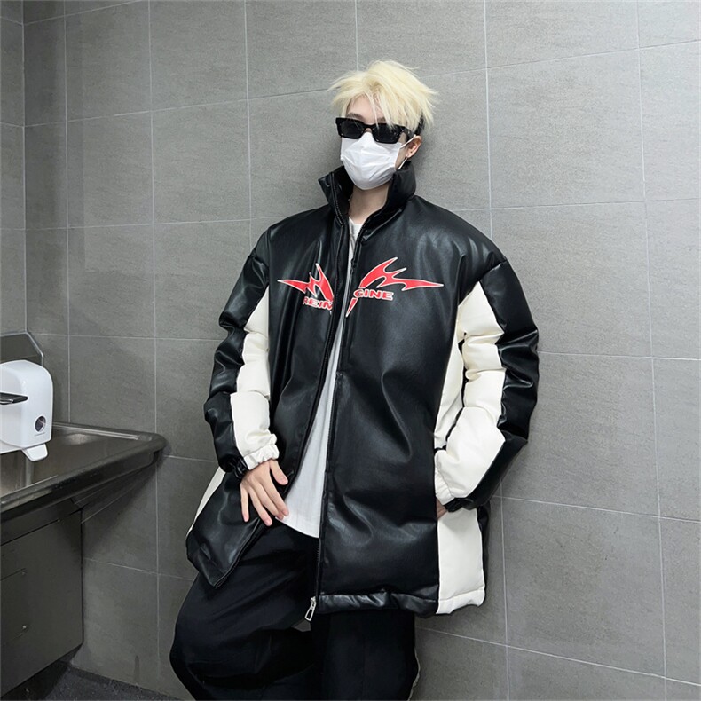 皮棉服冬季宽松港风棉衣立领冬装棉袄外套男MY2412-特100控168,男装棉衣,电商B370