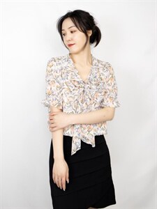 【现货】夏季新款小碎花小衫图片
