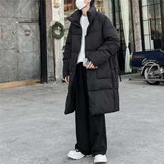 MY884-P168中长款大口袋设计羽绒棉服男士暗黑风宽松棉衣保暖，男装棉衣，电商B280-1（原A049）