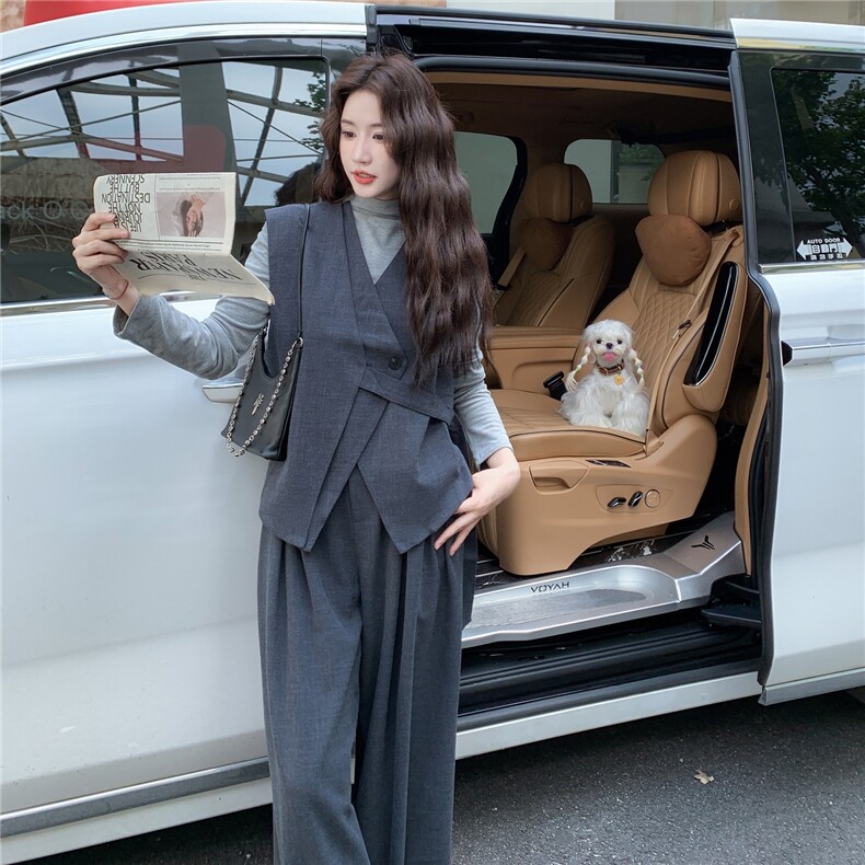 大货已出韩版OL通勤三件套2C090-8928-P195-K298,女装套装/套裙,2C090