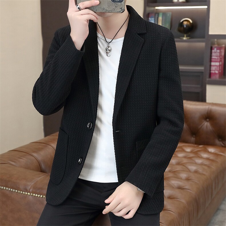 秋季新款男士休闲百搭西装外套简约时尚夹克外套上衣男7801P110,男装夹克,电商B226