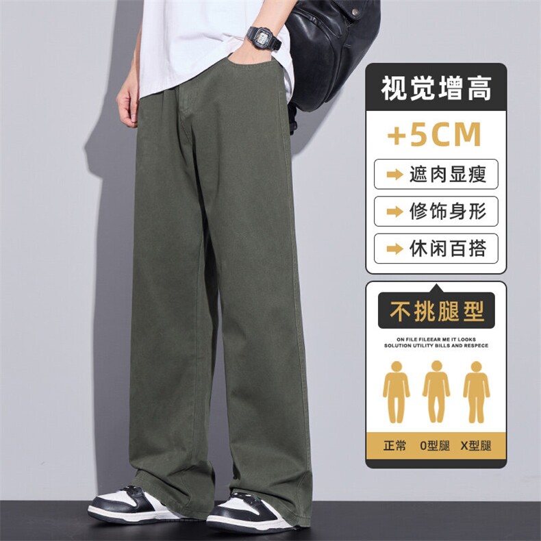 裤子2026新款宽松直筒潮牌美式工装休闲阔腿裤运动长裤Z2362-P50图片