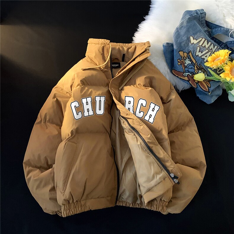 地毯23冬季时尚百搭复古印花立领加厚羽绒服外套YR230P195控258,男装羽绒服,电商A247