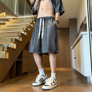 量大优供视频激光直筒冰丝短裤XH70-特P25