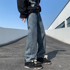 深度库存！现货3万+牛仔裤男秋季宽松休闲直筒A080-9231-P30，男装牛仔裤，电商A080