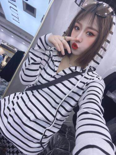 条纹帽衫，女装，DD+(4F)