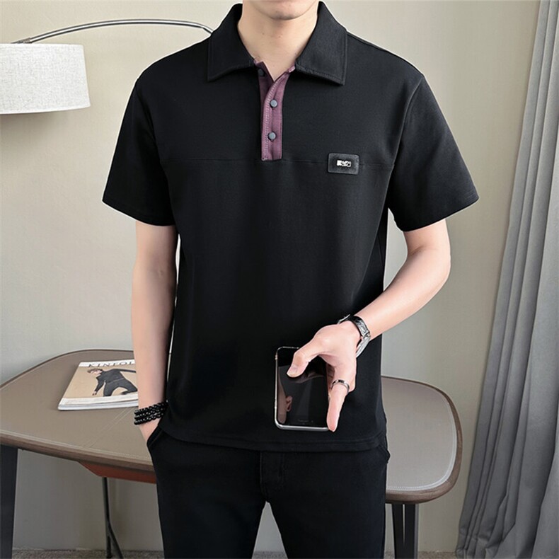 2025新款Polo衫男士短袖T恤高级感痞帅潮牌半袖 A313-68526-P58图片