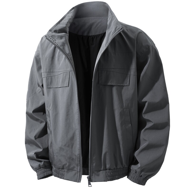 JK009立体白底春季工装美式游骑兵夹克聚酯纤维(M-5XL)TP55,男装夹克,电商A088