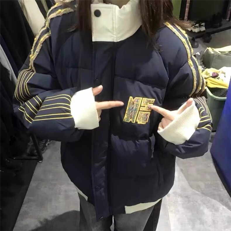 织带撞色宽松百搭棉衣ZM094-P105,男装棉衣,星座313A(原308A-2)