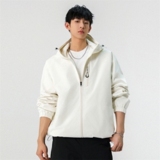 美式工装外套男款连帽休闲运动百搭夹克冲锋衣A406JK6007特P70，男装夹克，星座309（原A406）
