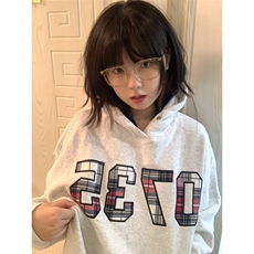 5376-P50原版做工华棉复合休闲宽松卫衣薄款/加绒，女装卫衣/绒衫，星座617A-2