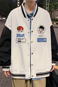 主推！2023春季新款男士撞色棒球服百搭情侣外套JK305P60图片