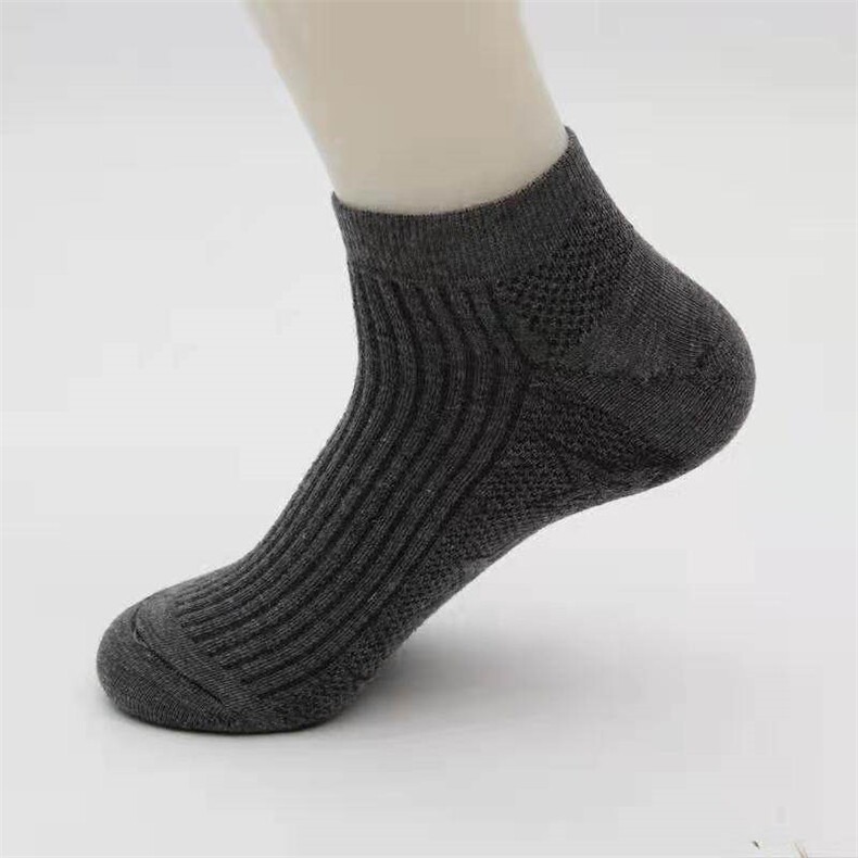 春夏秋百搭男士纯色品质船袜低帮纯棉袜运动男女商务短袜DW05/4双,饰品袜子,星座224-1
