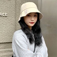 红渔夫帽女春夏日系防晒遮阳太阳帽子男盆帽素颜潮，帽子，星座510A-2