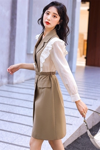 高端精致西装连衣裙女春秋绝美气质高级感2025新款御姐小个子法式图片