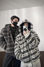 潮情侣款美式棉衣夹棉连帽复古民族风外套5D4096-TP75148，男装民族服装，电商A102