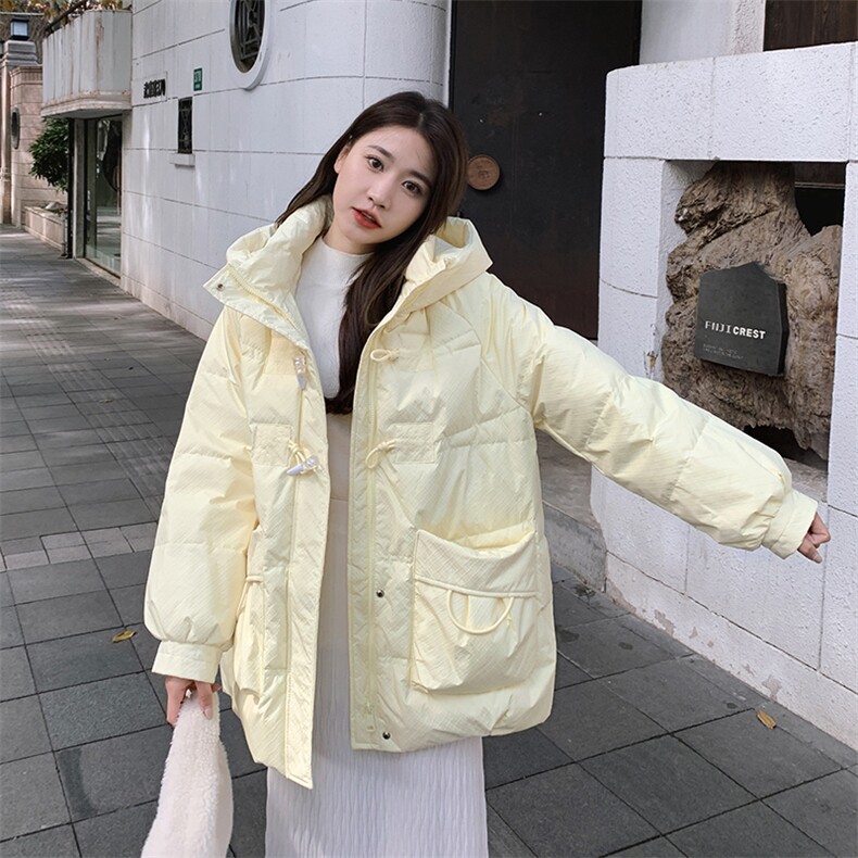 现货主推小个子连帽牛角扣白鸭羽绒服2C236-2221-P225-K328,女装羽绒服,2C236