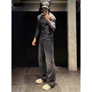 【高质量现货特批40】男女复古窄版宽松牛仔裤610A-B5146图片