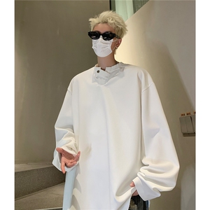 初秋新款抗皱不起球小V领T恤男长袖纯色套头上衣打底衫D362 特P38图片
