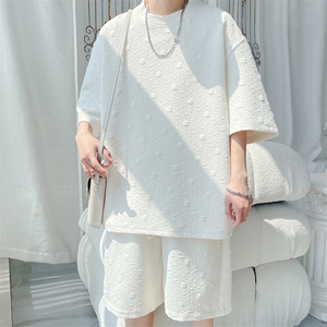 2024 夏季新款 旋律风车大码肌理感T恤套装M-5X HQ24425-P60图片