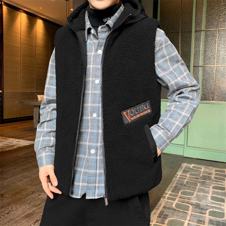 店主风2026新品冬季宽松羊羔毛马甲冬装加厚外套M2251-P72,女装短外套,星座717