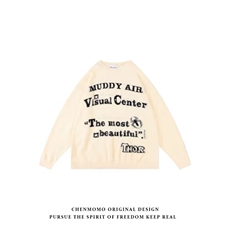 百搭美式复古潮牌毛衣外套男秋冬季字母针织潮情侣外套新款潮流，男装针织衫/毛衣，星座506A