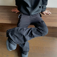 26@美式复古多口袋拉链高街潮cleanfit直筒牛仔裤K71576-P58网图，男装牛仔裤，电商B245