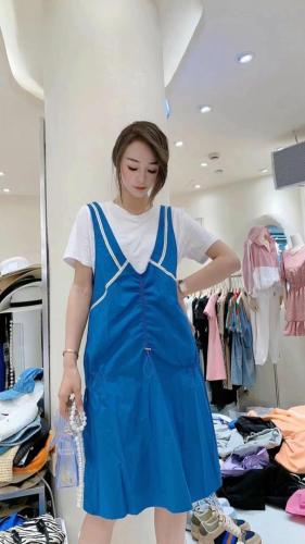 夏季两件套连衣裙,女装连衣裙,Tπ