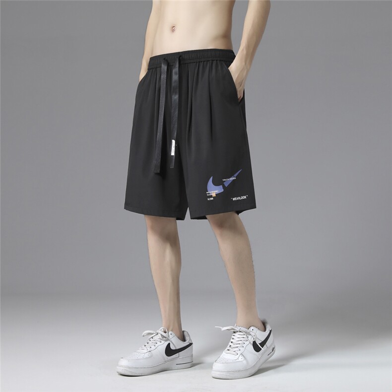 短裤男2023夏季冰丝薄款中裤宽松五分休闲裤DK01-特批25,男装休闲裤,星座718-1