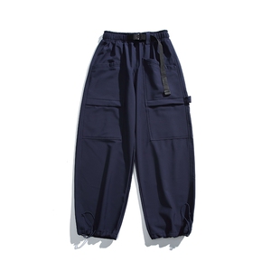 2025冬季新款男装日系宽松加绒加厚运动休闲棉裤束脚卫裤P952-F86图片