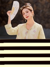 现货！！新中式短款外套女春秋2026新款高端减龄气质休闲时尚上衣，女装短外套，众宇琦