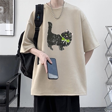 麂皮绒短袖t恤男大码半袖男JD82413-P25，男装T恤，电商A040