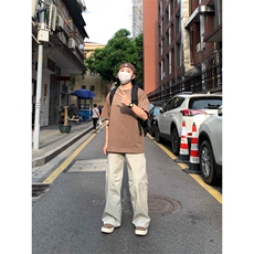 夏季薄款伞兵裤美式复古宽松休闲工装裤男女分割解构设计长裤潮牌，男装工装外套，星座506A