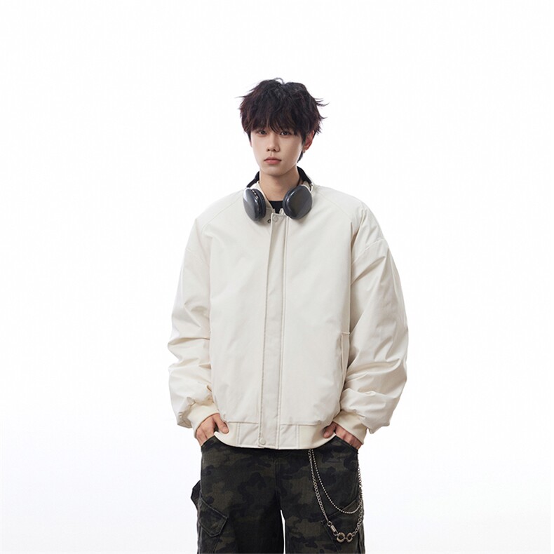 冬季clean纯色棒球服领棉服加厚短款棉衣 HZ8815-特P68不议价图片