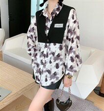 豹纹两件套，衬衣，披肩，其它，票意情