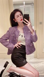 2022春款小香风外套图片