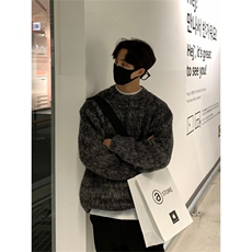 706-2-MY1013-P65特P冬季韩版男士圆领软糯毛衣宽松针织衫外套，男装针织衫/毛衣，星座706-2