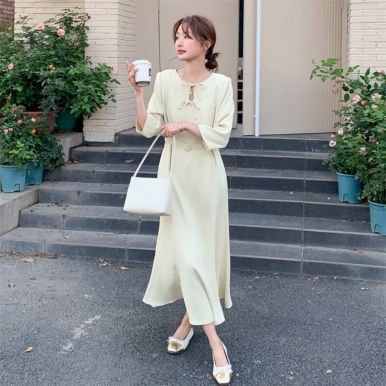 新品夏季设计感时尚连衣裙2C2851808P145K218,女装连衣裙,2C285