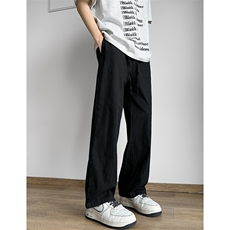 8XL-M特大码肌理感冰丝薄款休闲裤长裤男宽松百搭情侣裤K919P58，男装休闲裤，电商D206-1