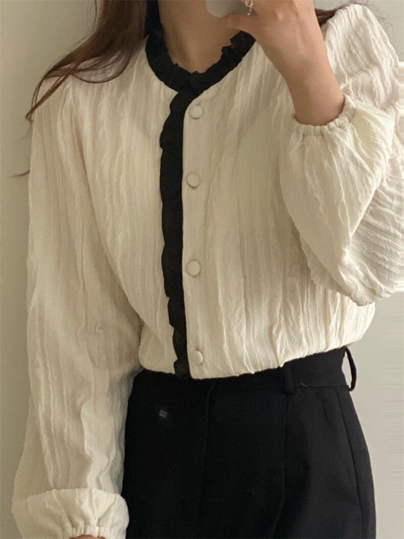 木耳边皱皱小衫，其它，土布鱼